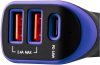 Autós töltő 3xUSB 2400mA Canyon C-08