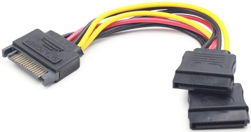 SATA Y tápkábel Cablexpert
