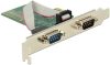 PCIe x1 kártya 2 x Soros RS-232 Delock 89555