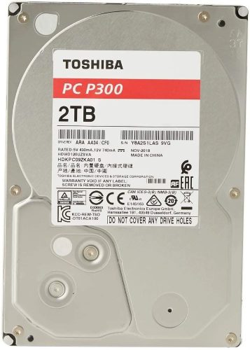  2 TB Toshiba 3.5" HDD HDWD220UZSVA