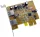 USB 3.0 PCIe kártya 2x port Sunix USB2302 low profile