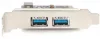 USB 3.0 PCIe kártya 2x port Sunix USB2302 low profile