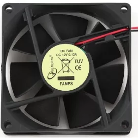 8 cm ház hűtő Gembird FANPS (3 PIN)